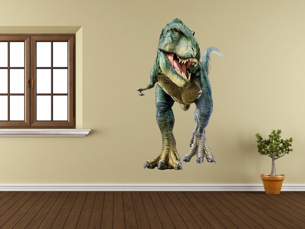 Barevná vinylová samolepka na zeď - Tyrannosaurus rex T-Rex