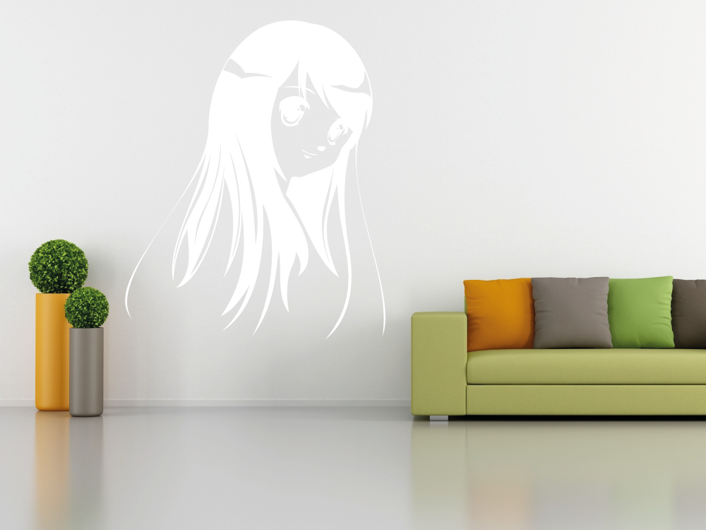 Anime dívka - Samolepka na zeď