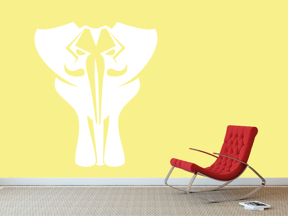 Retro slon - Samolepka na zeď