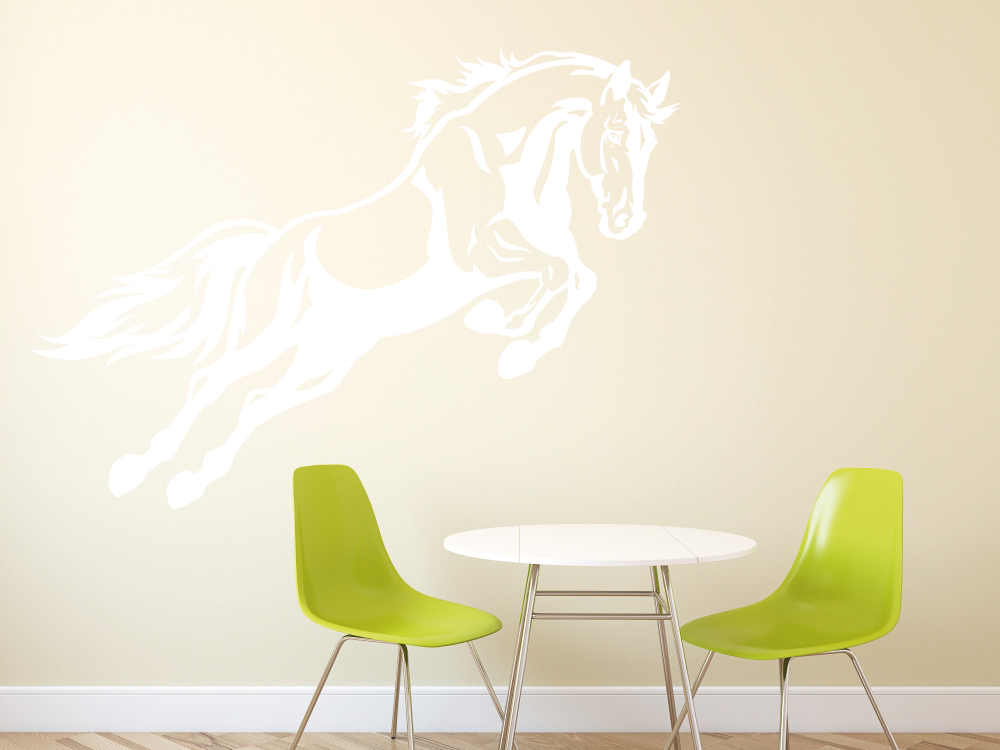 Kůň při skoku - Samolepka na zeď