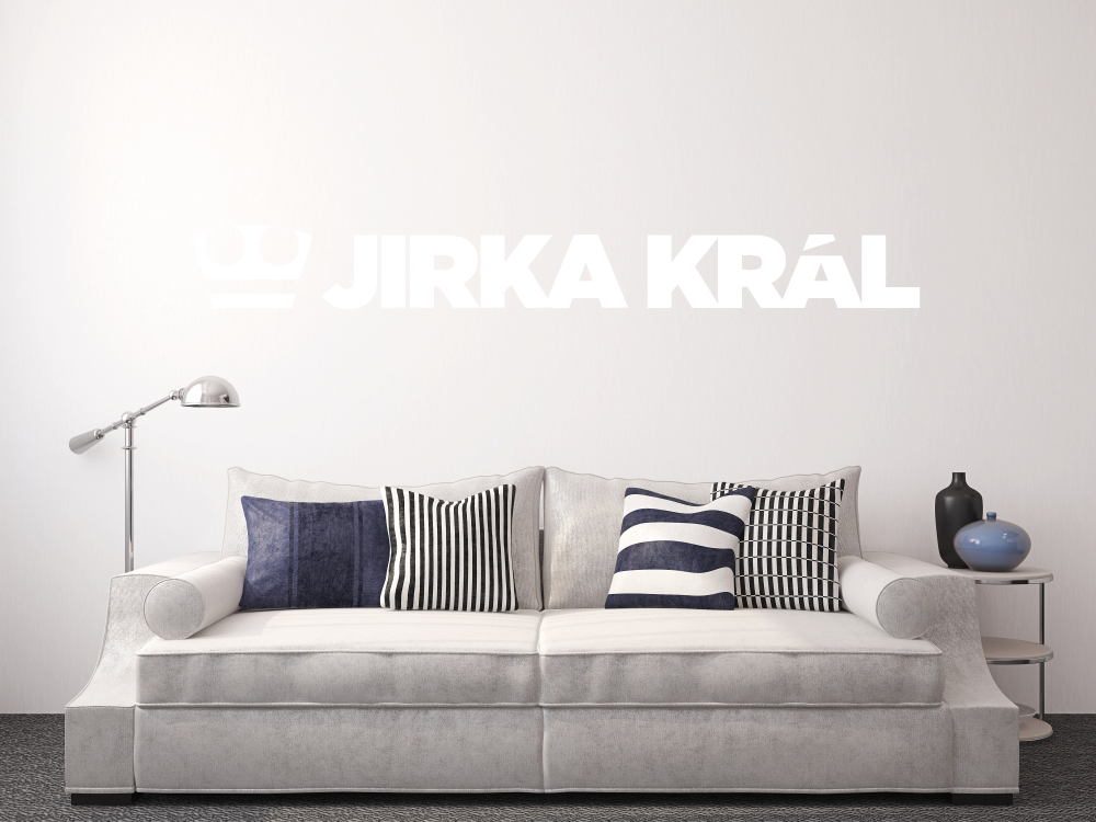 Jirka Král Nápis - Samolepka na zeď