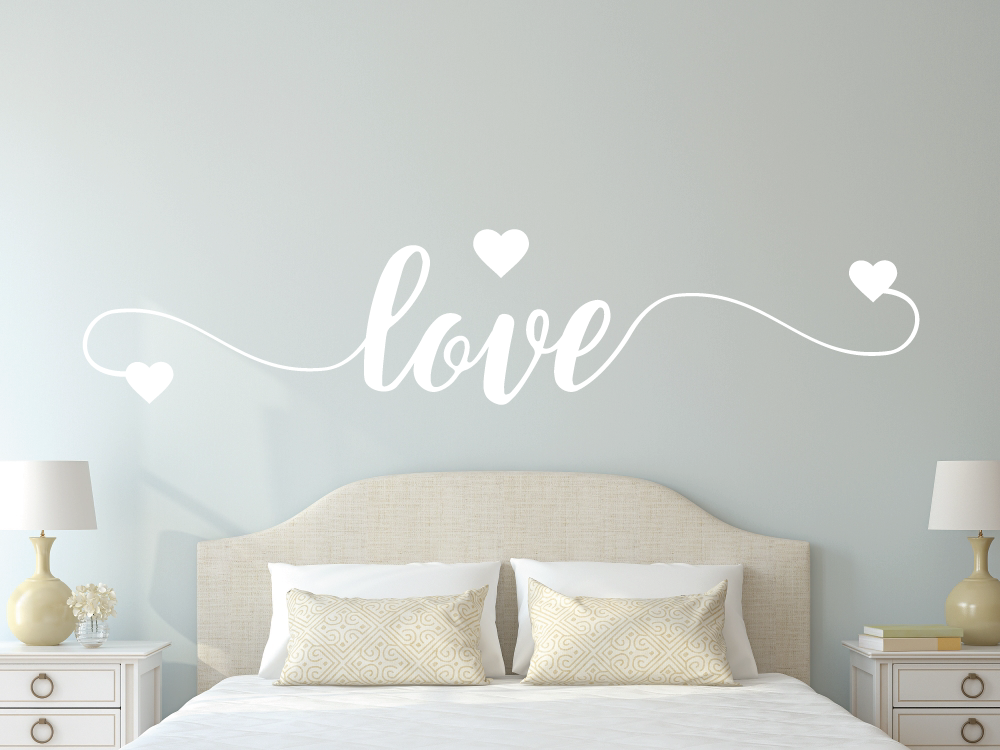 Nápis láska - Love - Samolepka na zeď