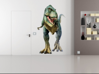 Barevná vinylová samolepka na zeď - Tyrannosaurus rex T-Rex