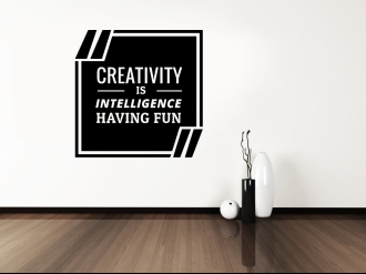 Creativity is Intelligence - Samolepka na zeď
