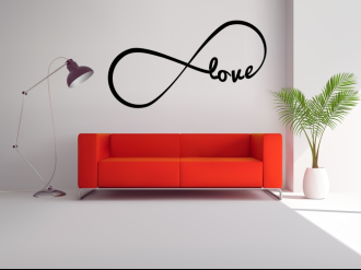 Infinity Love - Nekonečná láska - Samolepka na zeď