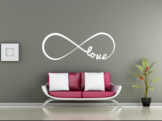 Infinity Love - Nekonečná láska - Samolepka na zeď