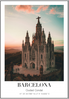 Plakát Barcelona - Sagrada Família