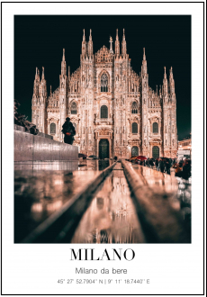 Plakát Milán - Duomo di Milano
