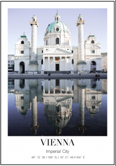 Plakát Vídeň - Karlskirche