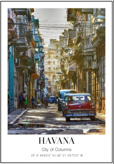 Plakát Havana - ulice