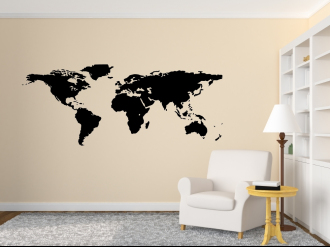 Mapa světa 2 - Samolepka na zeď
