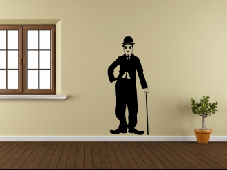 Charlie Chaplin 1 - Samolepka na zeď