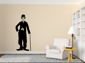 Charlie Chaplin 1 - Samolepka na zeď