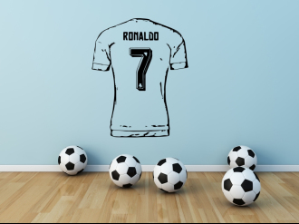 Cristiano Ronaldo dres - Samolepka na zeď