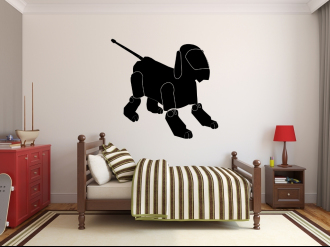 Robo-Pes - Samolepka na zeď