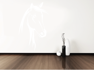 Kůň a jeho tvář - Samolepka na zeď