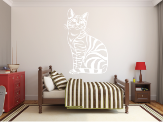 Kočka tygřice - Samolepka na zeď