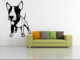 Bulteriér pes - Samolepka na zeď