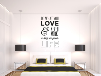 Do What U Love - Samolepka na zeď