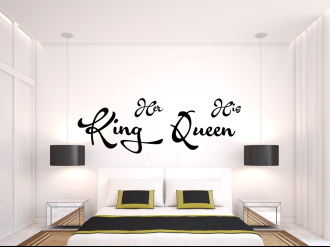 King and Queen - Samolepka na zeď