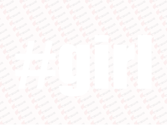#girl- HashTag - Samolepka na auto i notebook