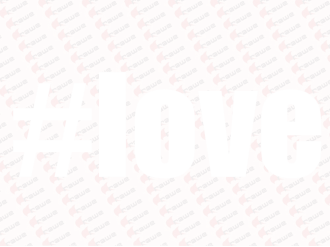 #love - HashTag - Samolepka na auto i notebook